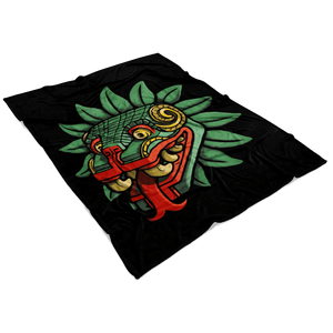 Quetzalcoatl Fleece Blanket